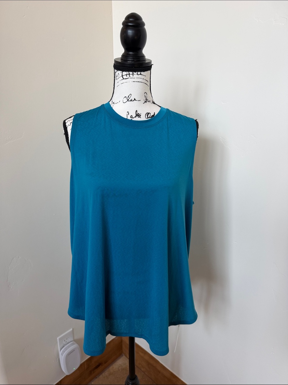 Sleeveless Teal Swing Tank Top - Women